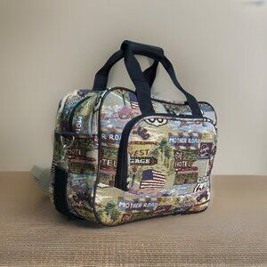 Vintage Pioneer Express Route 66 Tapestry Weekender Travel Bag Carry-On